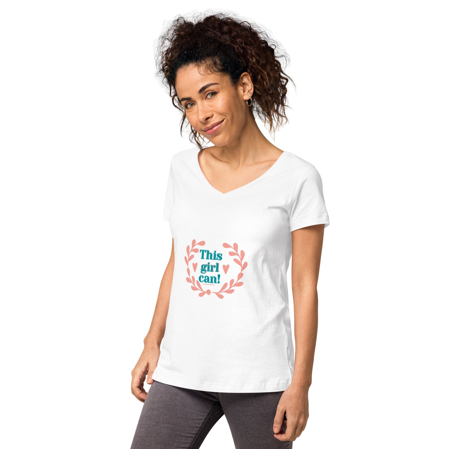Women’s fitted v-neck t-shirt